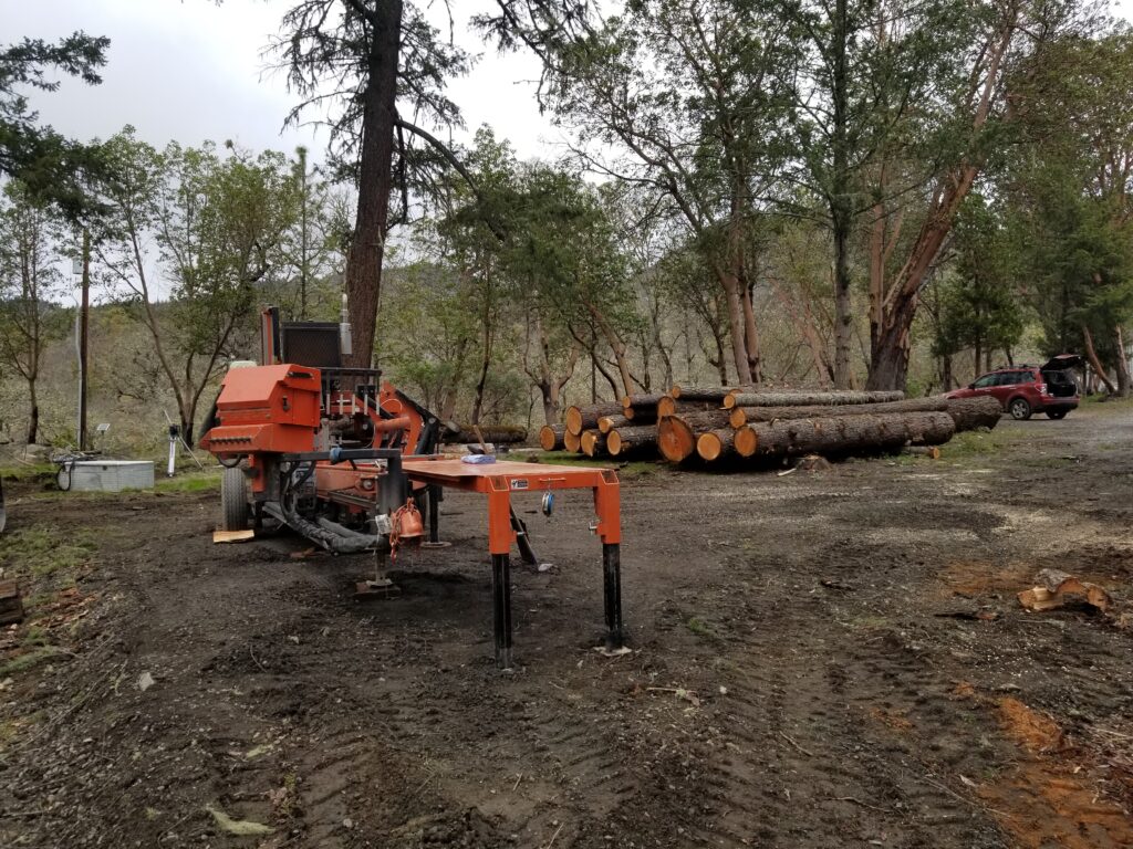 Setting up for a milling project in Ruch.